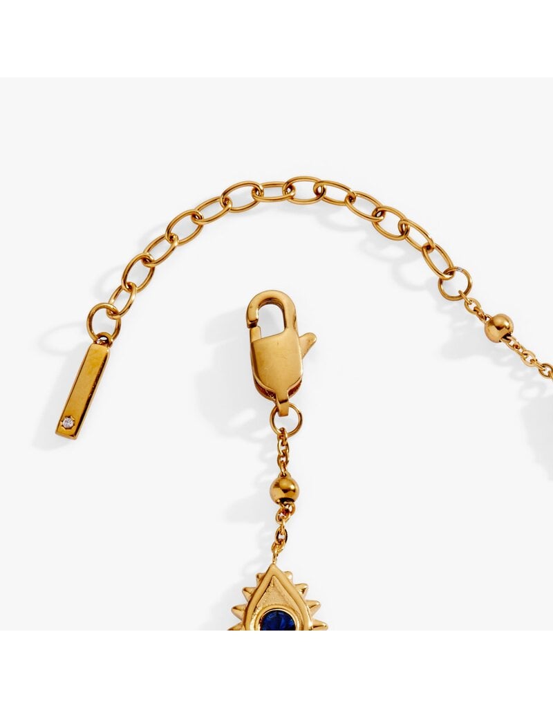 Alex + Ani Evil Eye Crystal Stone Chain Bracelet
