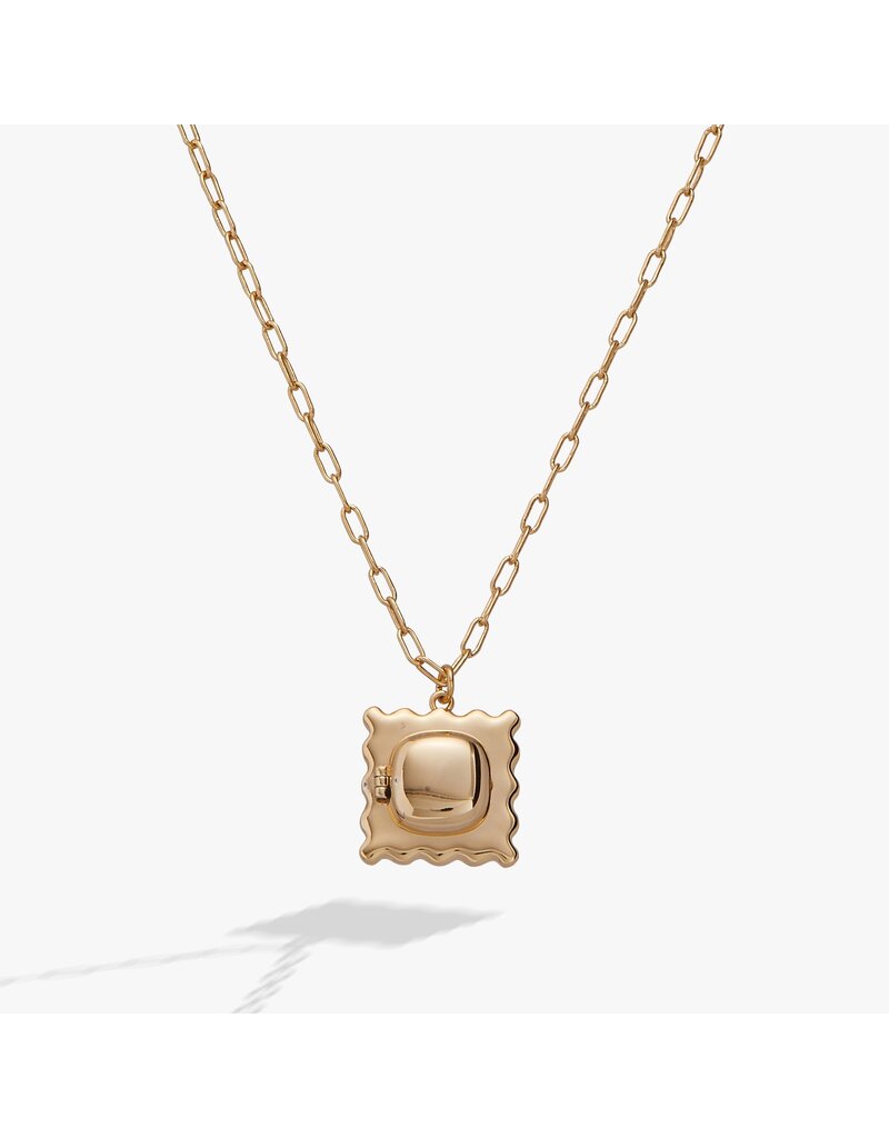 Alex + Ani Pasta Girl 'Anything Is Pastable' Ravioli Locket Pendant