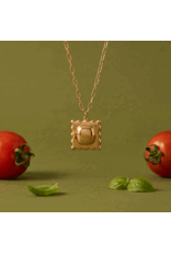 Alex + Ani Pasta Girl 'Anything Is Pastable' Ravioli Locket Pendant
