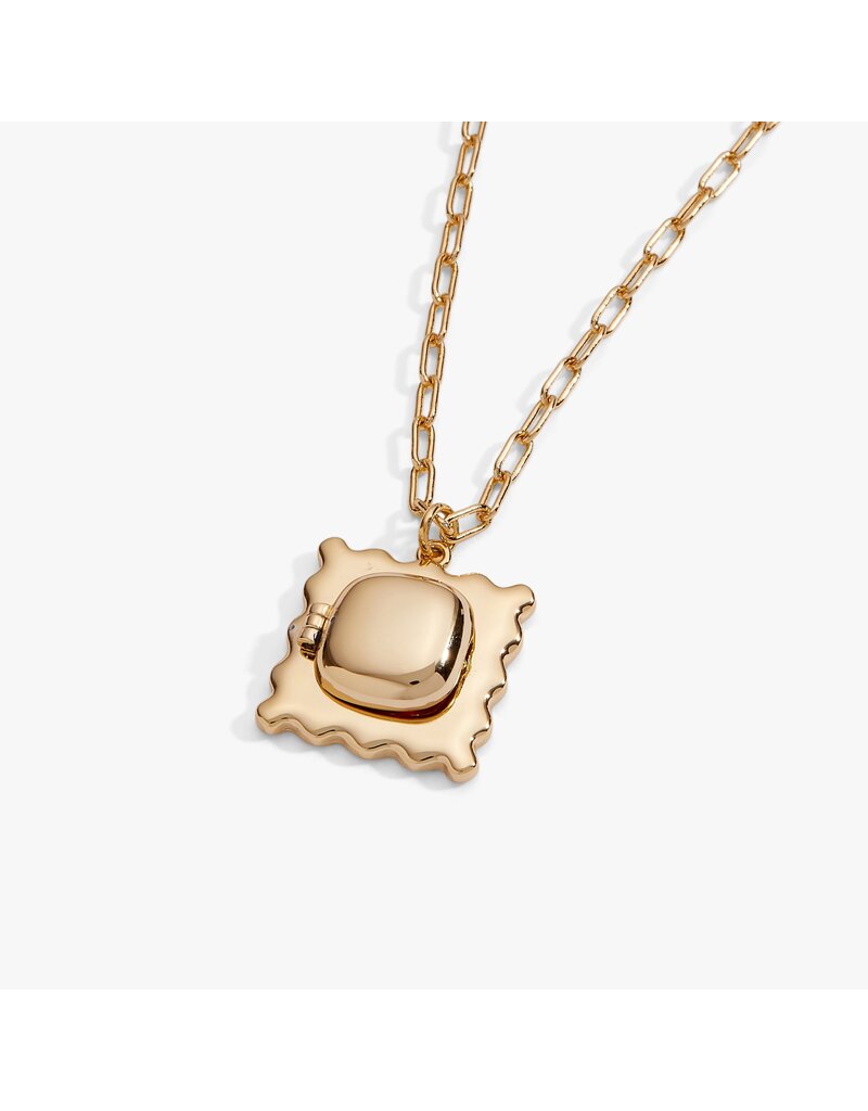 Alex + Ani Pasta Girl 'Anything Is Pastable' Ravioli Locket Pendant