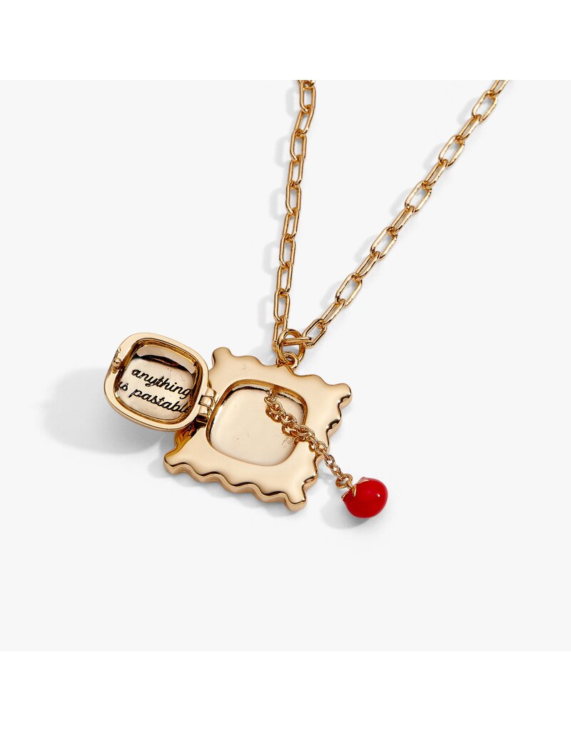 Alex + Ani Pasta Girl 'Anything Is Pastable' Ravioli Locket Pendant