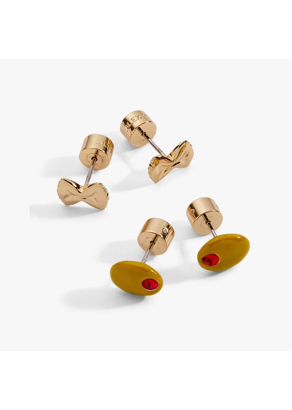 Alex + Ani Pasta Girl Stud Earrings - Set Of 2