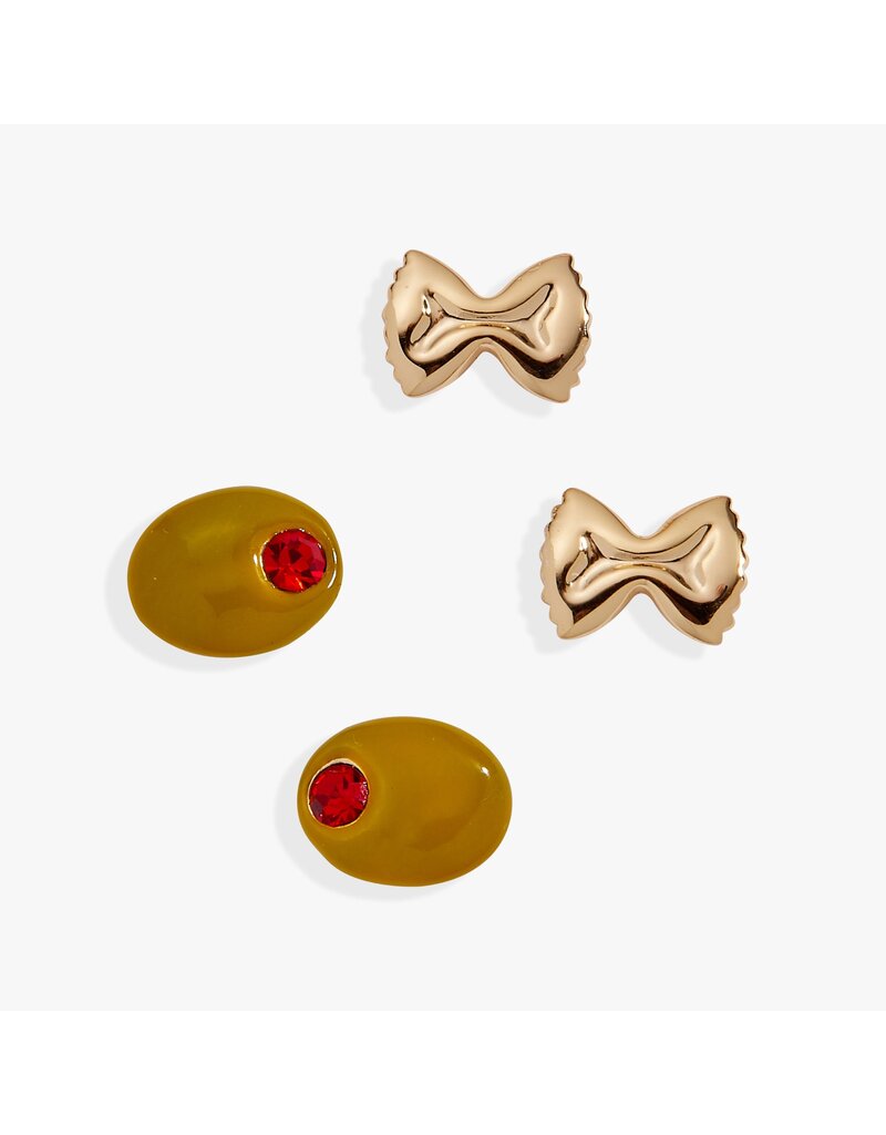 Alex + Ani Pasta Girl Stud Earrings - Set Of 2