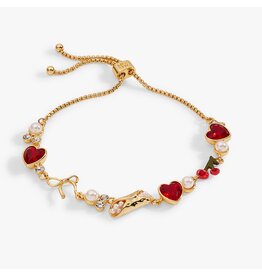 Alex + Ani 'There Cannoli Be You' Bow & Heart Adjustable Bolo Bracelet