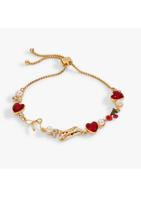 Alex + Ani 'There Cannoli Be You' Bow & Heart Adjustable Bolo Bracelet