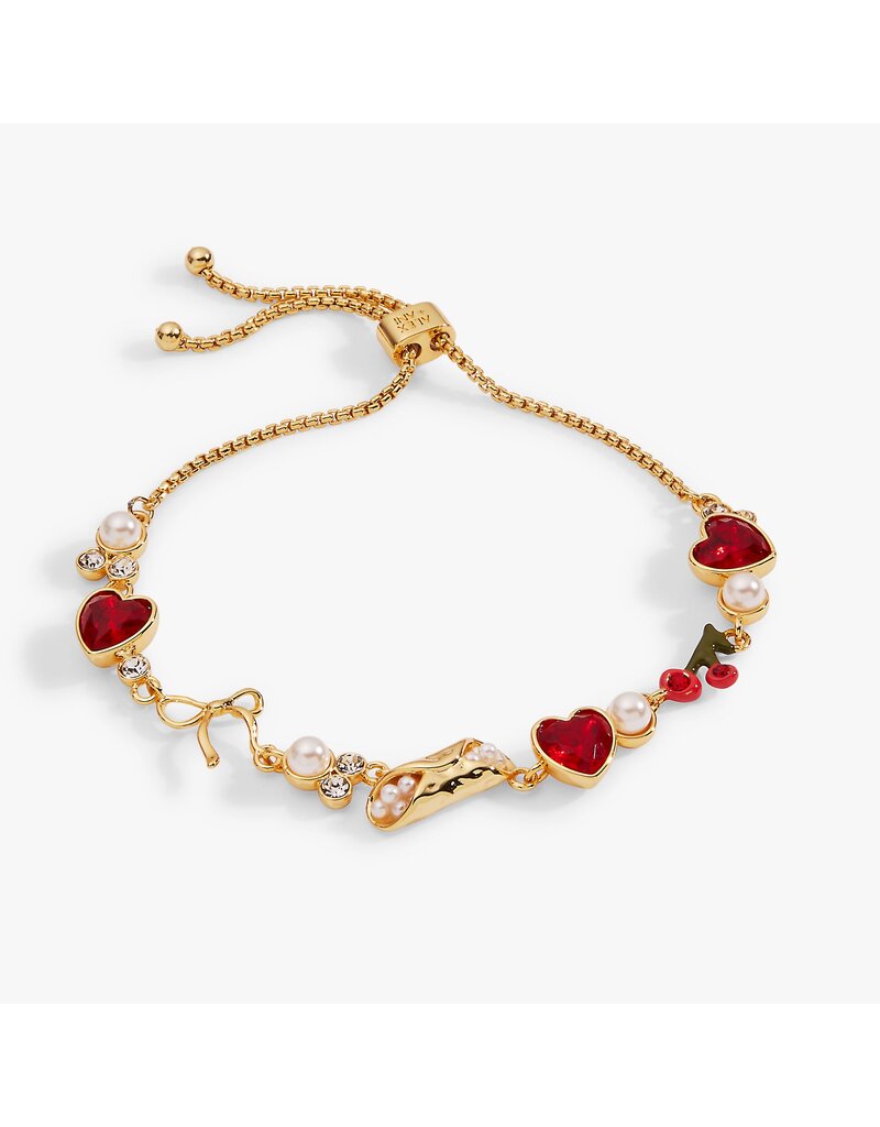 Alex + Ani 'There Cannoli Be You' Bow & Heart Adjustable Bolo Bracelet
