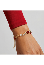 Alex + Ani 'There Cannoli Be You' Bow & Heart Adjustable Bolo Bracelet