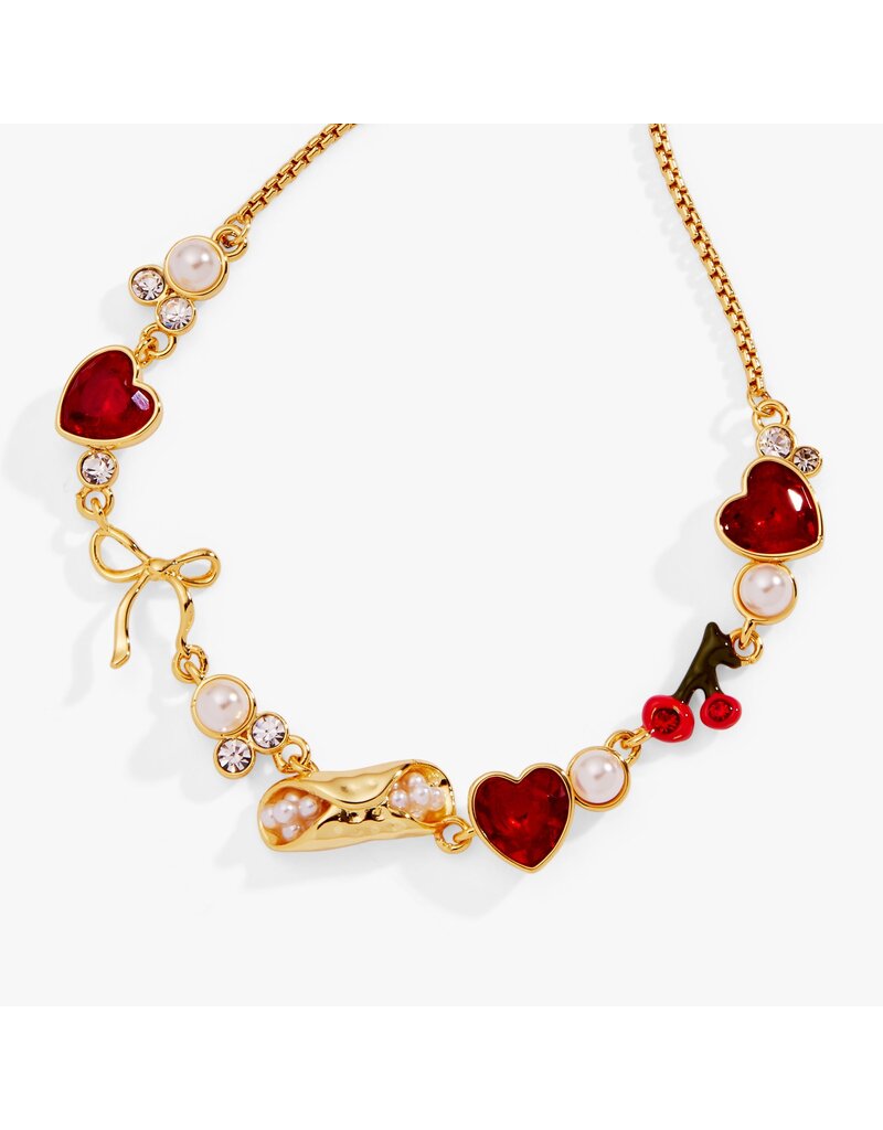 Alex + Ani 'There Cannoli Be You' Bow & Heart Adjustable Bolo Bracelet
