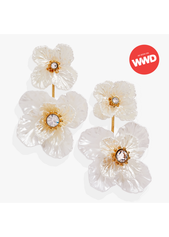 Alex + Ani New York Botanical Garden® 2-in-1 Poppy Statement Earrings