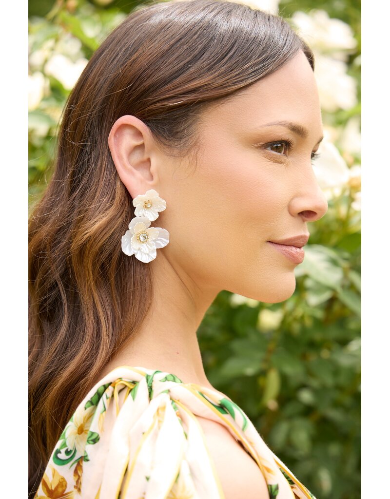 Alex + Ani New York Botanical Garden® 2-in-1 Poppy Statement Earrings