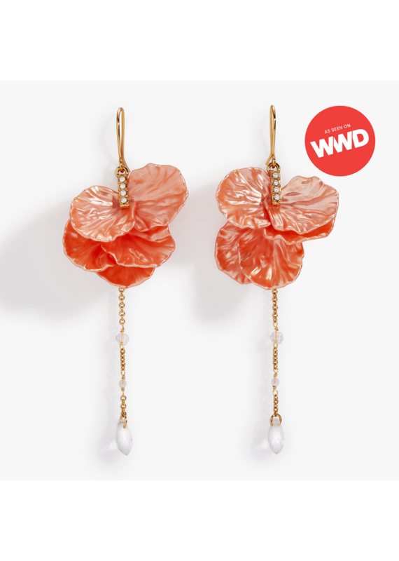 Alex + Ani New York Botanical Garden® Peony Petal Statement Earrings