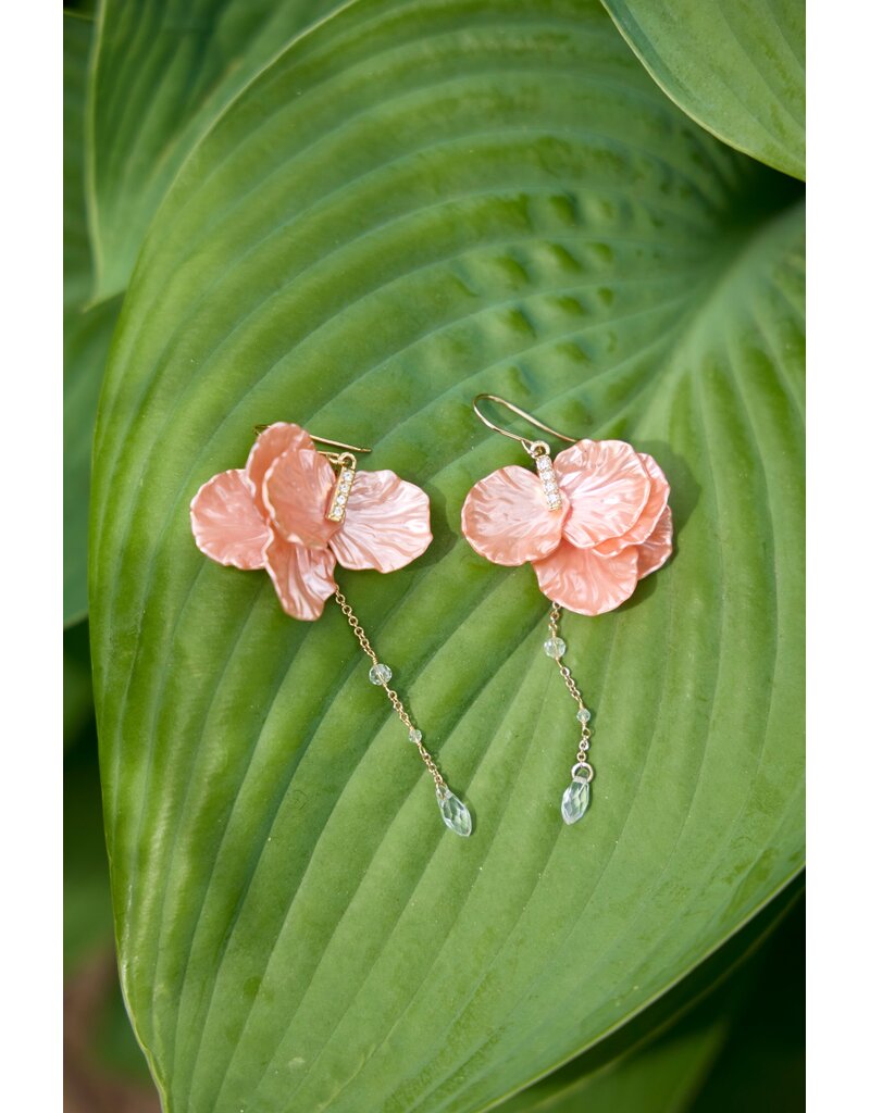 Alex + Ani New York Botanical Garden® Peony Petal Statement Earrings