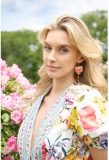 Alex + Ani New York Botanical Garden® Peony Petal Statement Earrings