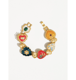 Flanerie Elysian 18K Gold Boho Baroque Bracelet