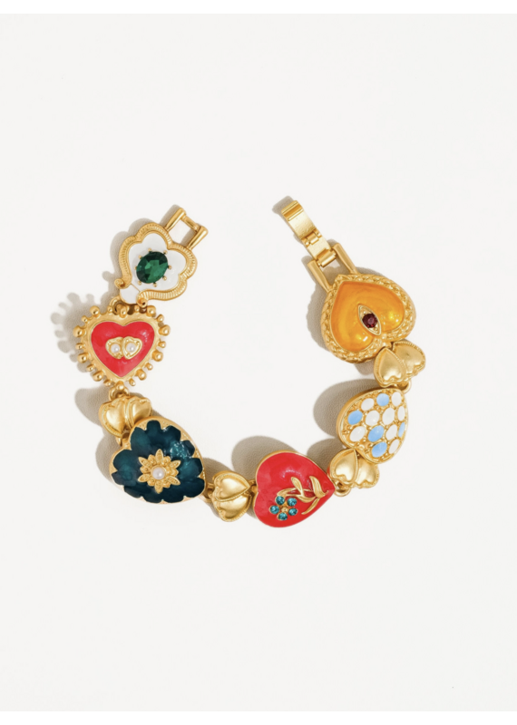 Flanerie Elysian 18K Gold Boho Baroque Bracelet