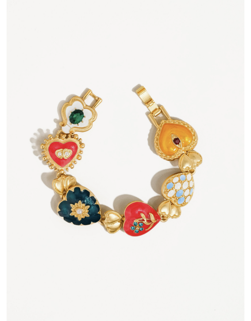 Flanerie Elysian 18K Gold Boho Baroque Bracelet