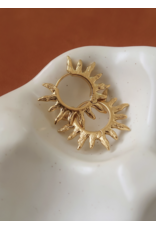 Flanerie Sablière 18K Gold Non-Tarnish Sunburst Earrings