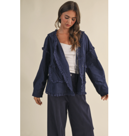 Gia Lace Eyelet Ruffle Jacket