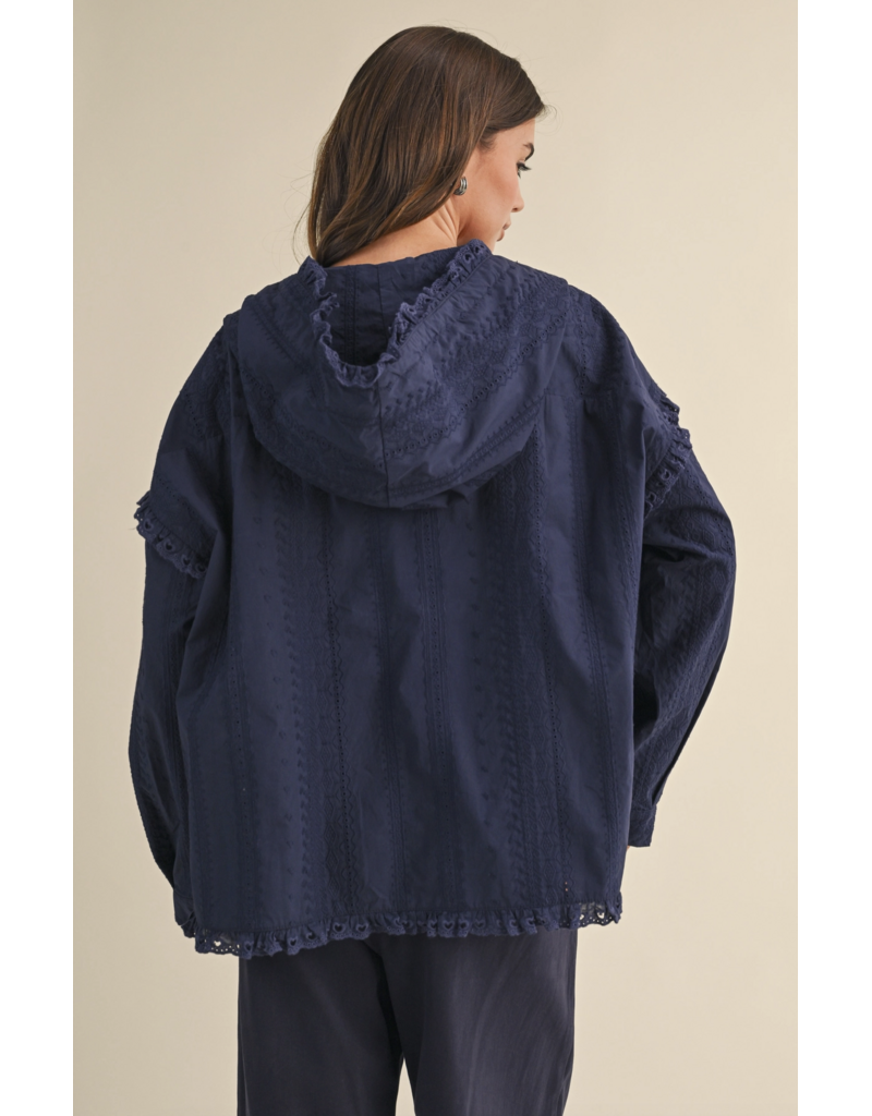 Gia Lace Eyelet Ruffle Jacket