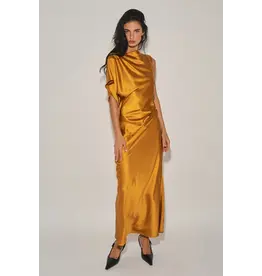 Ali Asymmetrical Draped Maxi Dress