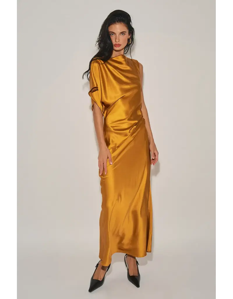 Ali Asymmetrical Draped Maxi Dress