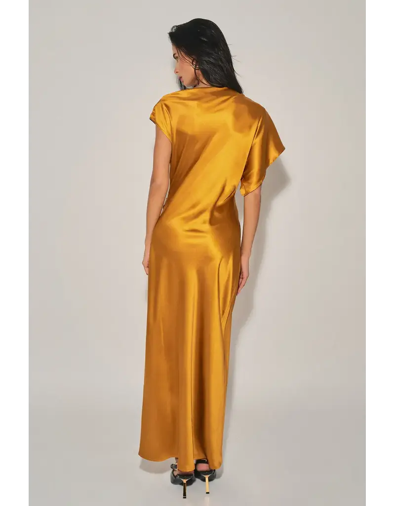 Ali Asymmetrical Draped Maxi Dress