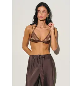 Sylvania Satin & Lace Bralette