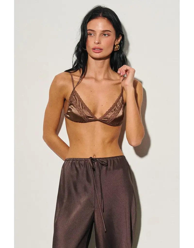 Sylvania Satin & Lace Bralette
