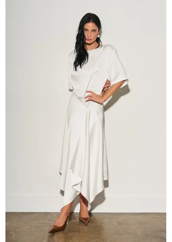 Madi Asymmetrical Midi Dress