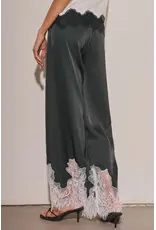 Diana Satin Lace Trim Pants