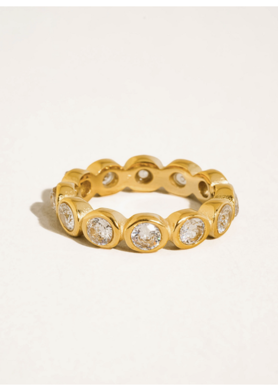 Flanerie Lenna 18K Gold Non-Tarnish Ring