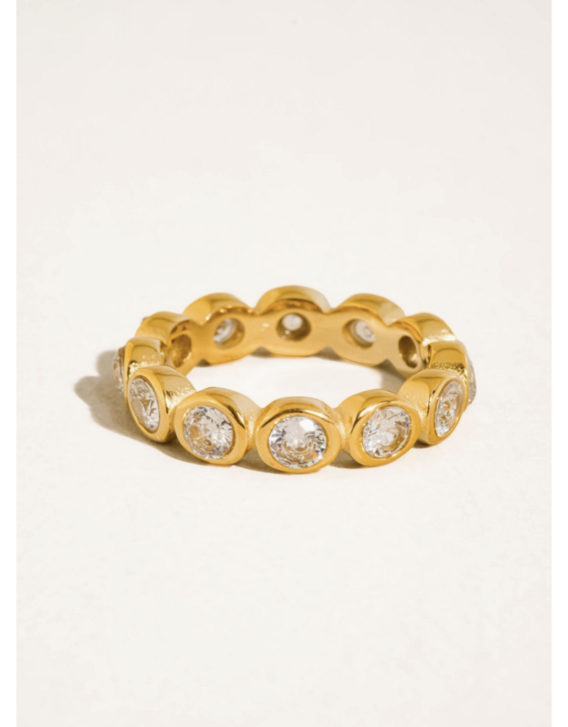 Flanerie Lenna 18K Gold Non-Tarnish Ring