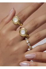Flanerie Lenna 18K Gold Non-Tarnish Ring