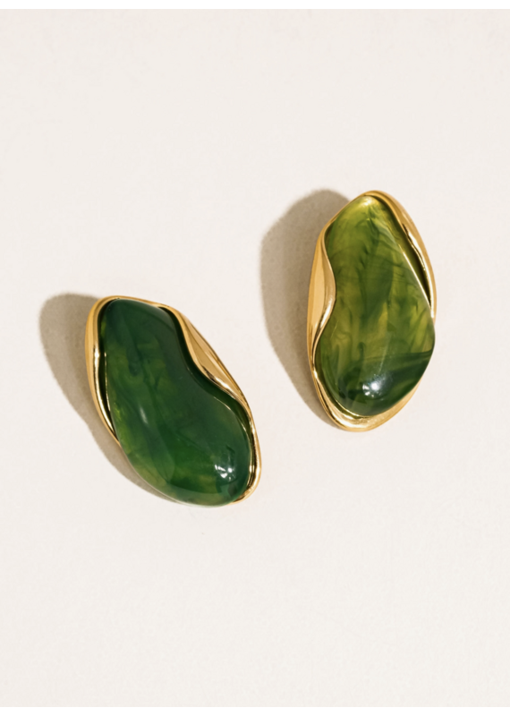 Flanerie Maélie 18K Gold Non-Tarnish Earrings