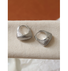 Flanerie Prisme 18K Gold Non-Tarnish Textured Earrings