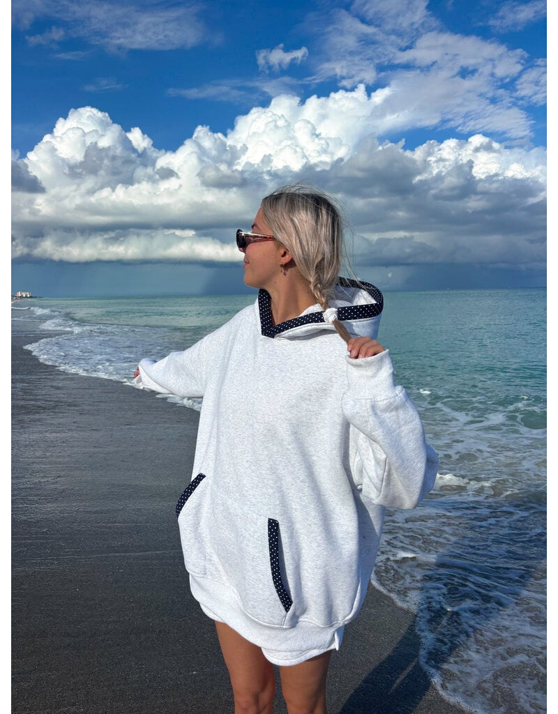 Sunkissed Coconut Victoria Dot Hoodie & Short Set