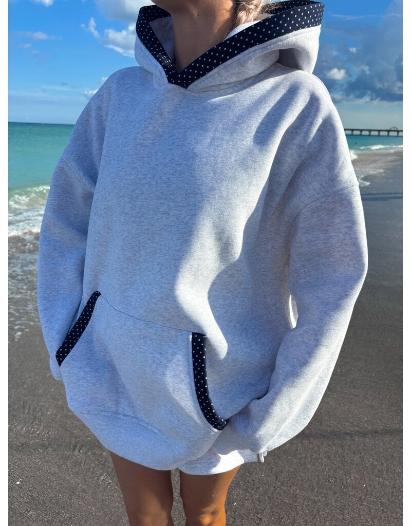 Sunkissed Coconut Victoria Dot Hoodie & Short Set