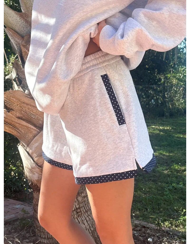 Sunkissed Coconut Victoria Dot Hoodie & Short Set