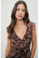 Pretty Garbage Rila Paisley Print Sleeveless Mini Dress