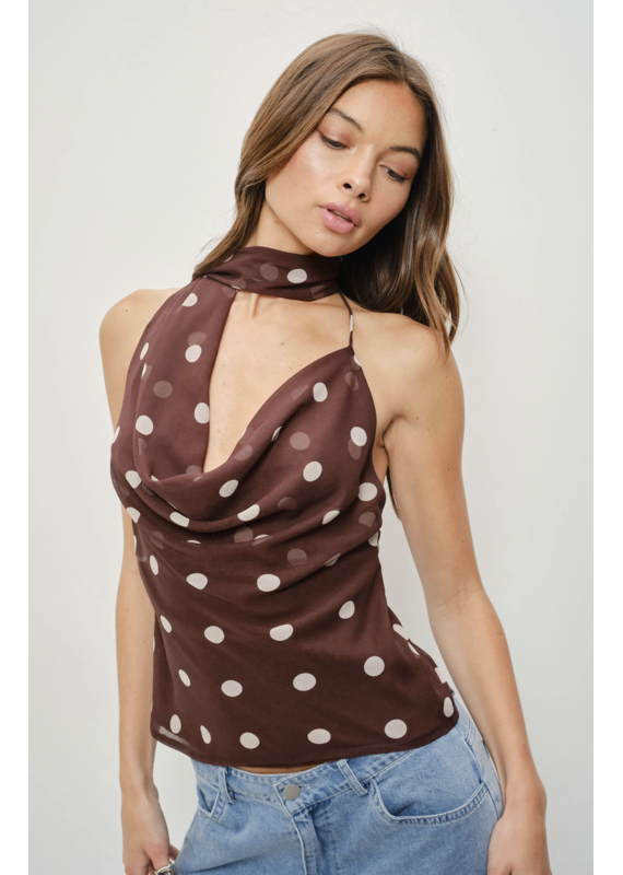 Pretty Garbage Kalea Cowl Neck Top