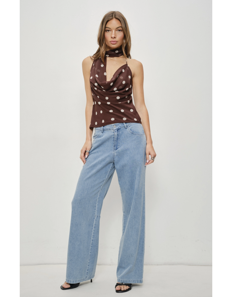 Pretty Garbage Kalea Cowl Neck Top