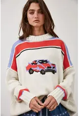 Creamon Car Collector Knit Pullover Sweater