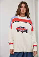 Creamon Car Collector Knit Pullover Sweater
