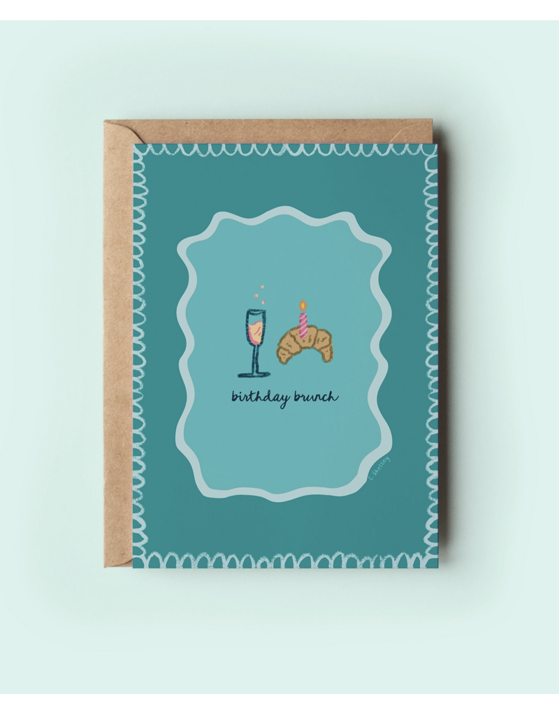 Birthday Brunch Croissants & Bubbly Card