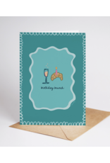 Birthday Brunch Croissants & Bubbly Card