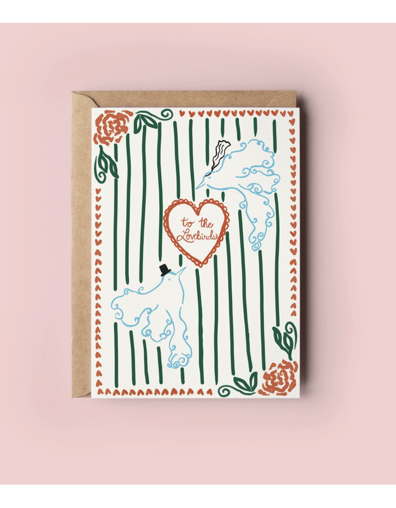 To the Lovebirds Wedding Card