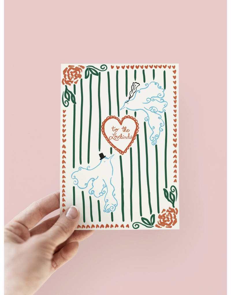 To the Lovebirds Wedding Card