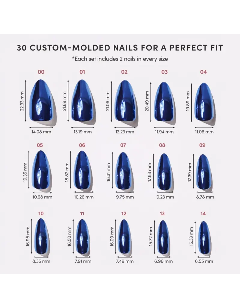 Glamnetic Blue Steel Press-On Nails