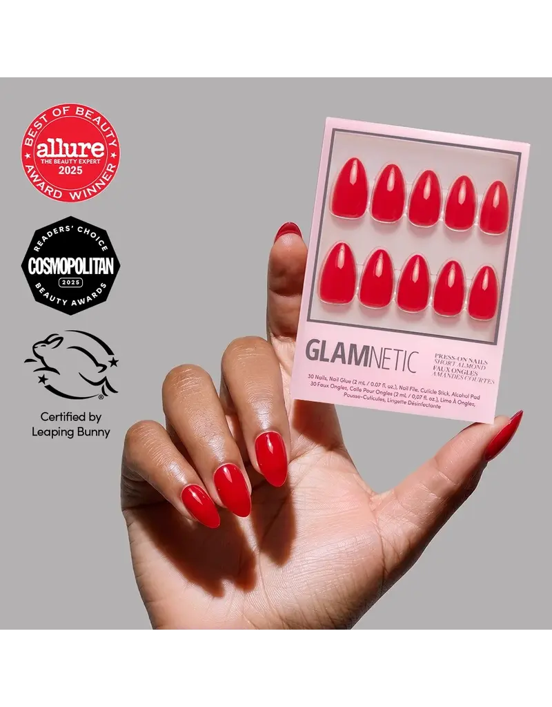Glamnetic Fiery Red Press-On Nails