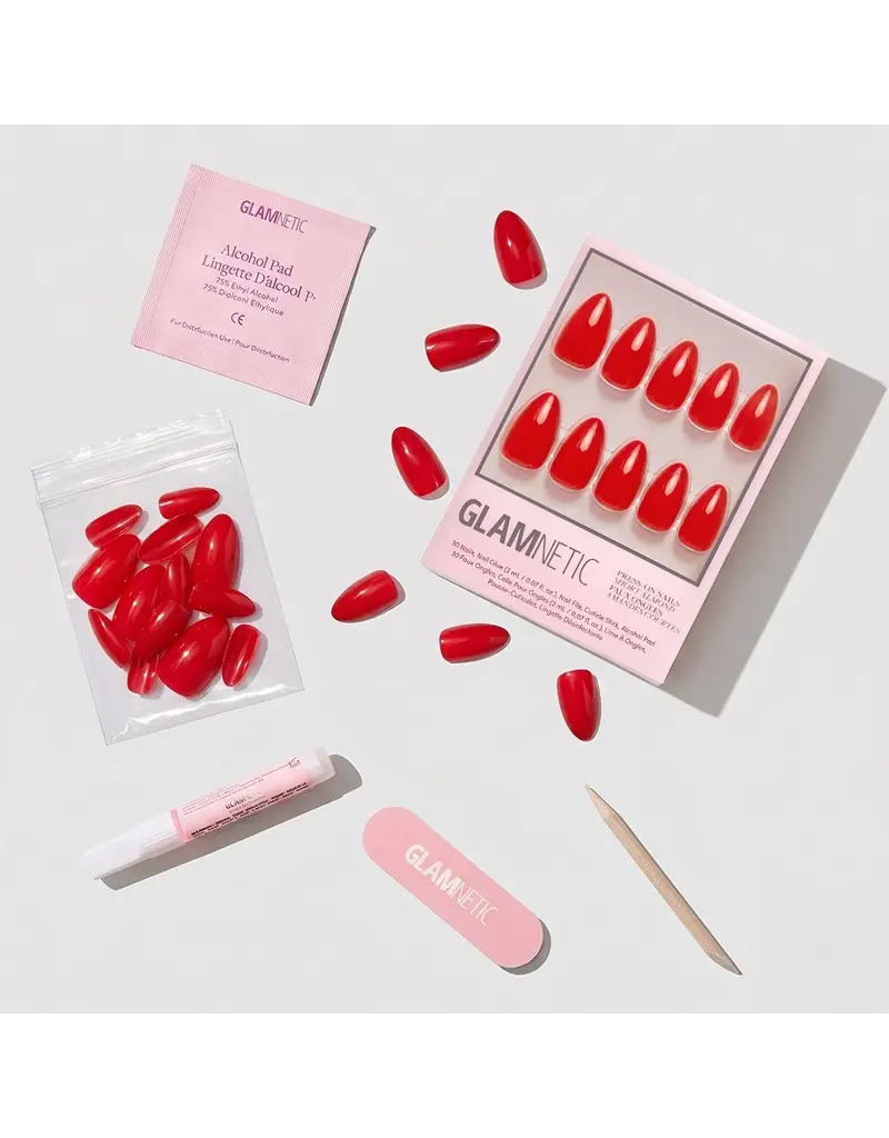 Glamnetic Fiery Red Press-On Nails